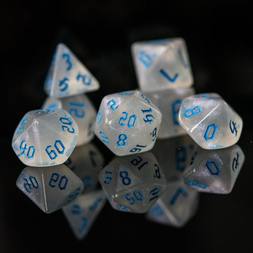 Unicorn Tears (Blue) Acrylic Dice Set - Just $9.99! Shop now at Retro Gaming of Denver