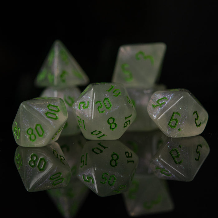 Unicorn Tears (Green) Acrylic Dice Set - Just $9.99! Shop now at Retro Gaming of Denver