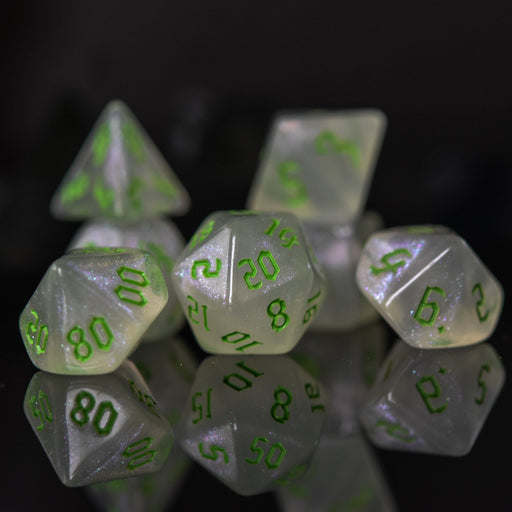 Unicorn Tears (Green) Acrylic Dice Set - Just $9.99! Shop now at Retro Gaming of Denver