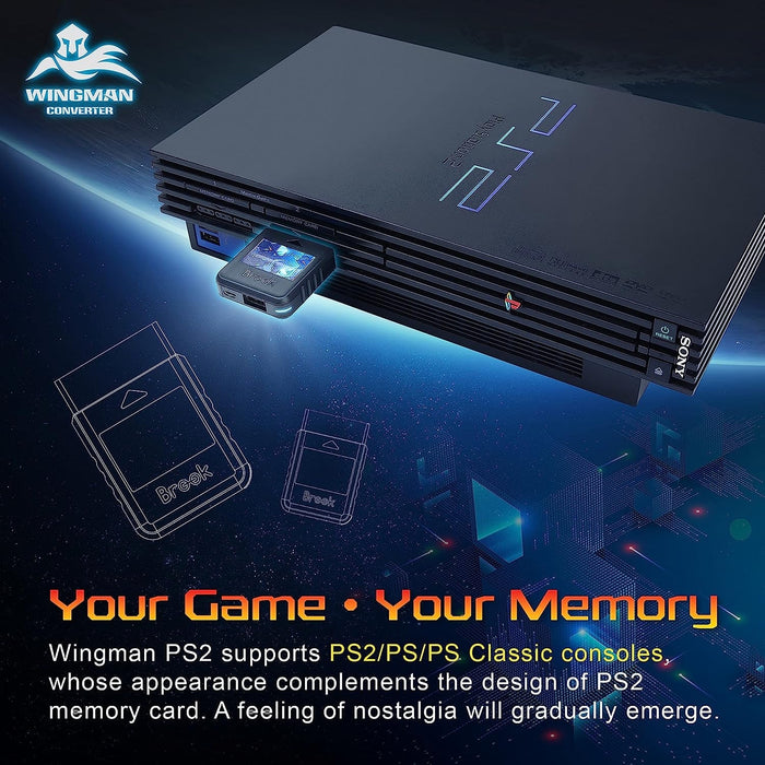 Brook Wingman PS2 Converter Wireless Version of PS4/3 to PS2/1, Retro Console - Just $39.99! Shop now at Retro Gaming of Denver