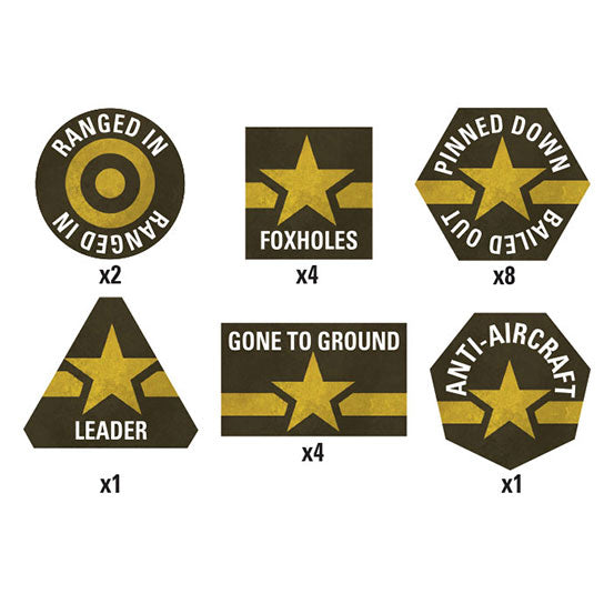 Flames of War: American Fighting First Token Set (Mid War) - for just $10.50! 