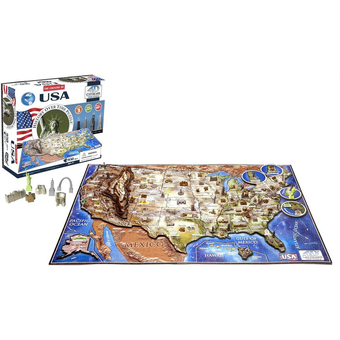 USA 950 Piece 4D Jigsaw Puzzle CityScape - for just $39.99! 