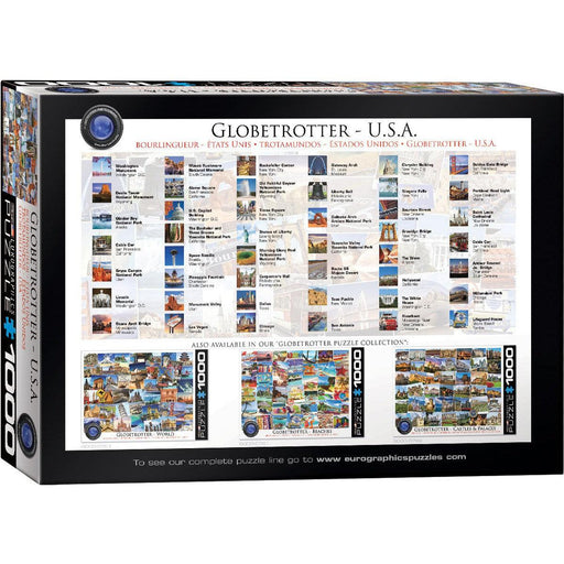 USA Globetrotter 1000 Piece Jigsaw Puzzle Eurographics - for just $19.99! 