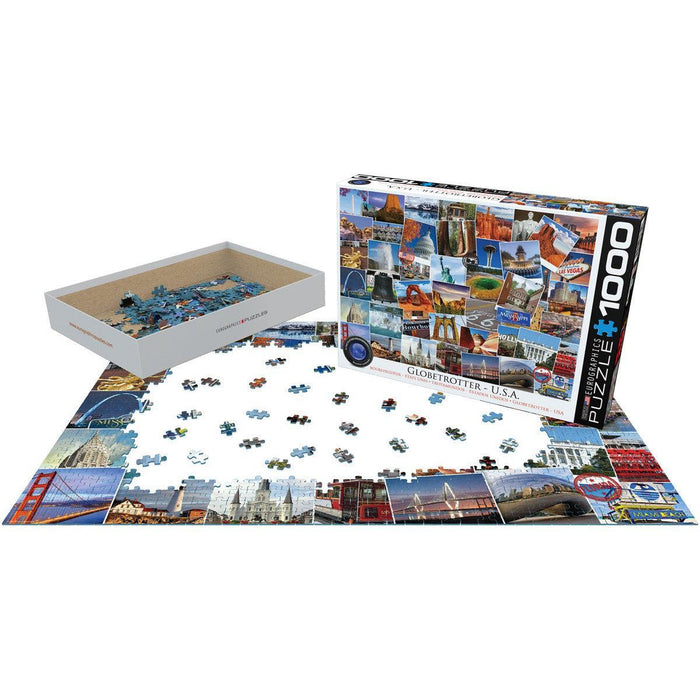 USA Globetrotter 1000 Piece Jigsaw Puzzle Eurographics - for just $19.99! 