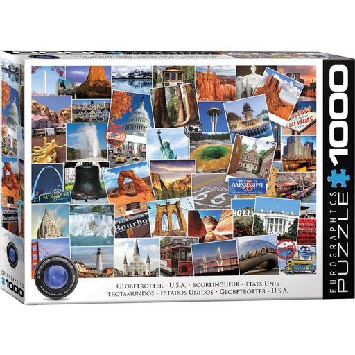 USA Globetrotter 1000 Piece Jigsaw Puzzle Eurographics - for just $19.99! 