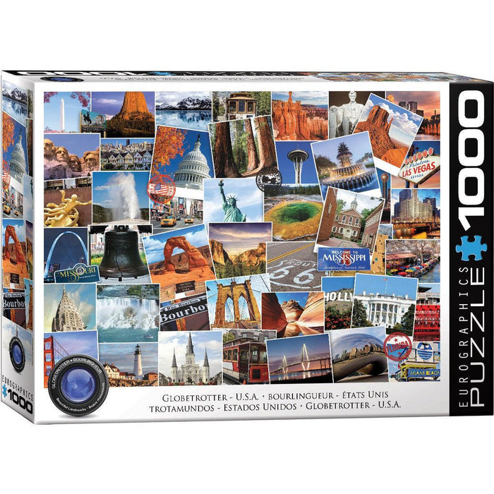 USA Globetrotter 1000 Piece Jigsaw Puzzle Eurographics - for just $19.99! 