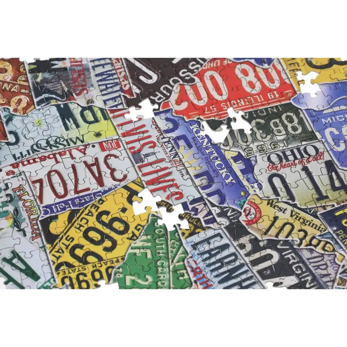 USA License Plates 1000 Piece Shaped Jigsaw Puzzle TDC - for just $19.99! 