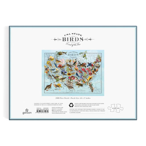 USA State Birds 1000 Piece Jigsaw Puzzle Galison - for just $19.99! 