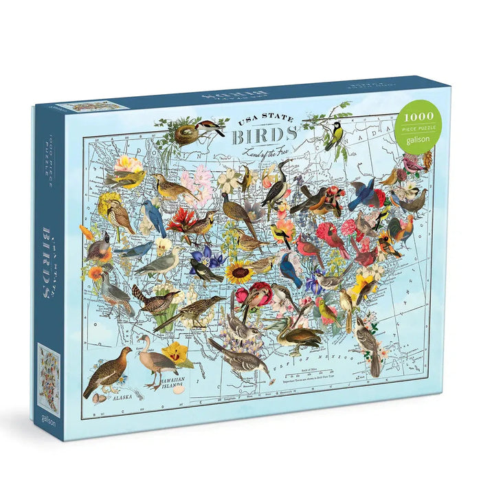 USA State Birds 1000 Piece Jigsaw Puzzle Galison - for just $19.99! 