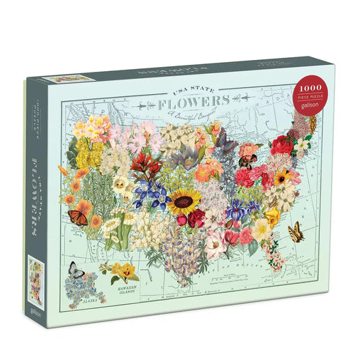 USA State Flowers 1000 Piece Jigsaw Puzzle Galison - for just $19.99! 