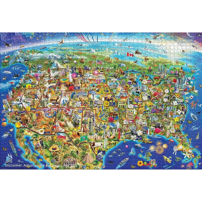 USA Wonders 2000 Piece Jigsaw Puzzle Eurographics - for just $29.99! 
