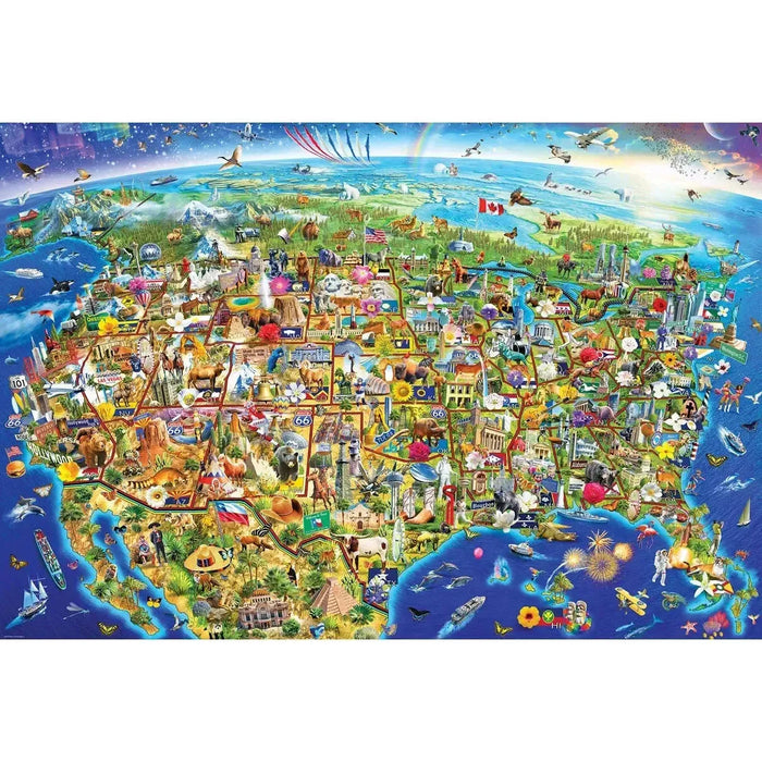 USA Wonders 2000 Piece Jigsaw Puzzle Eurographics - for just $29.99! 