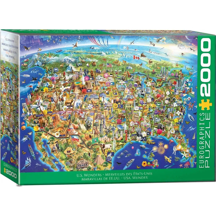 USA Wonders 2000 Piece Jigsaw Puzzle Eurographics - for just $29.99! 