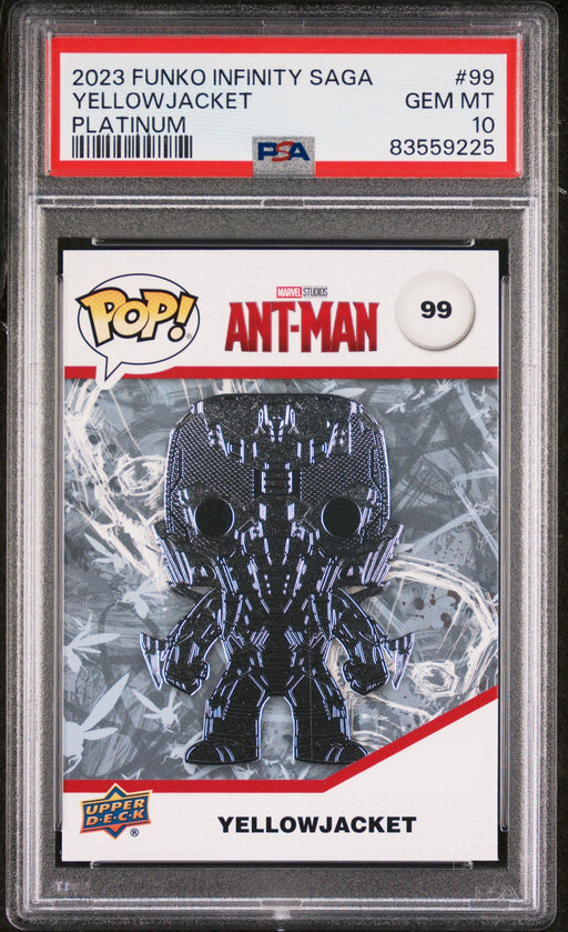 2023 UPPER DECK FUNKO POP MARVEL  YELLOWJACKET PLATINUM #99  PSA 10 - for just $54! 