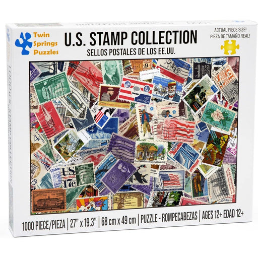 U.S. Stamp Collection 1000 Piece Jigsaw Puzzle Twin Spring - for just $19.99! 