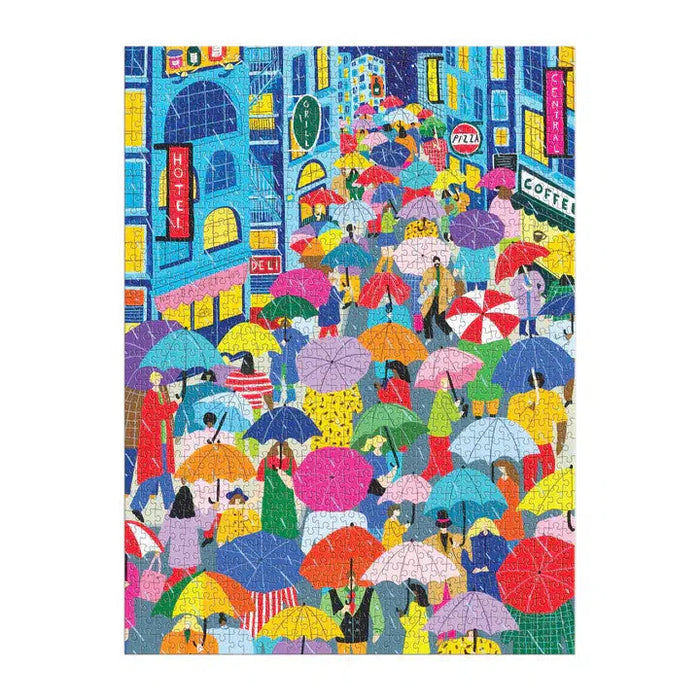 Umbrella Lane 1000 Piece Jigsaw Puzzle Galison - for just $19.99! 