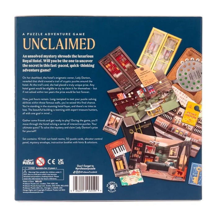 Unclaimed - Puzzle Mystery Adventure Game - Professor Puzzle - for just $29.99! 