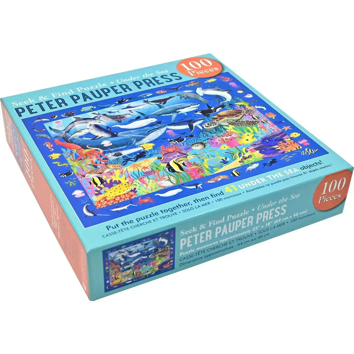 Under the Sea 100 Piece Seek & Find Jigsaw Puzzle Peter Pauper - for just $19.99! 