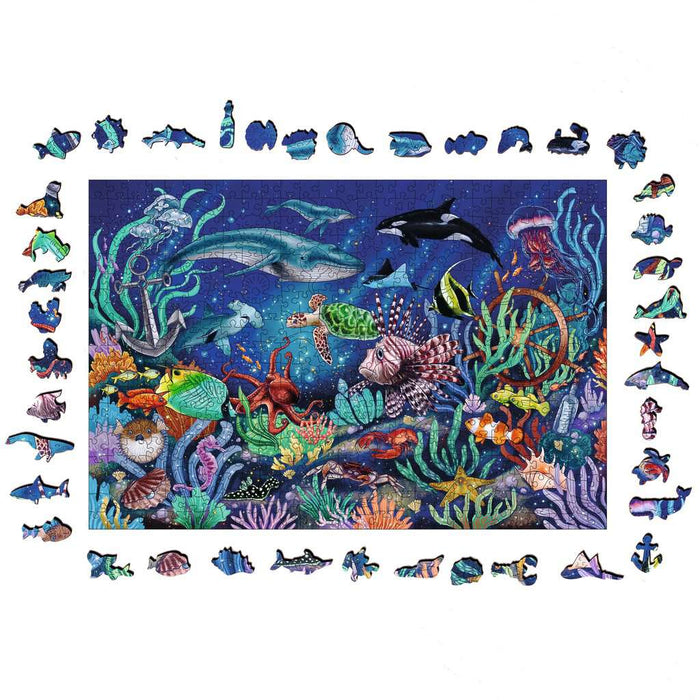 Under the Sea 500 Piece Wood Jigsaw Puzzle Ravensburger - for just $49.99! 