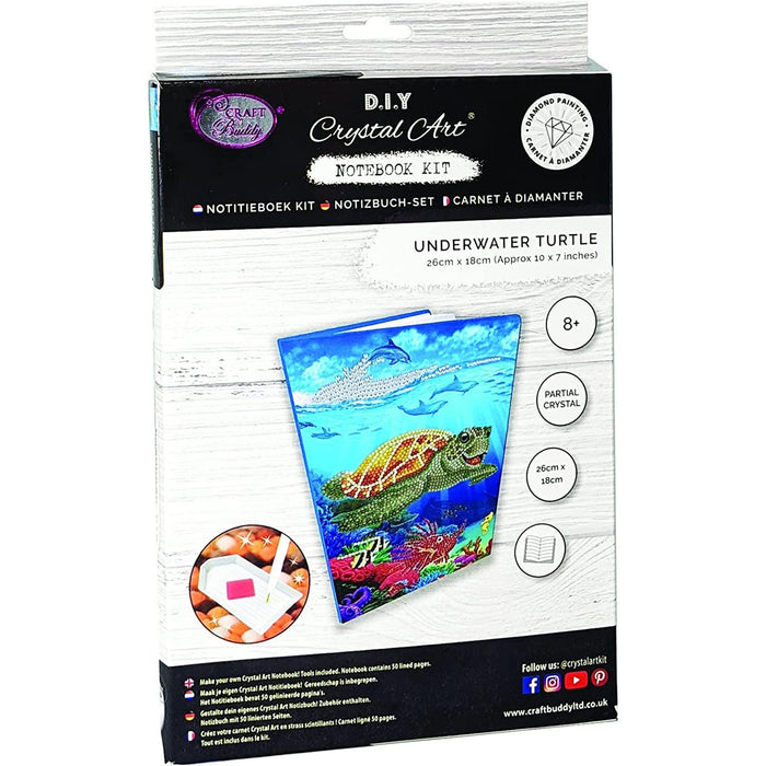Underwater Turtle Crystal Art Notebook Kit Craft Buddy - for just $15.99! 