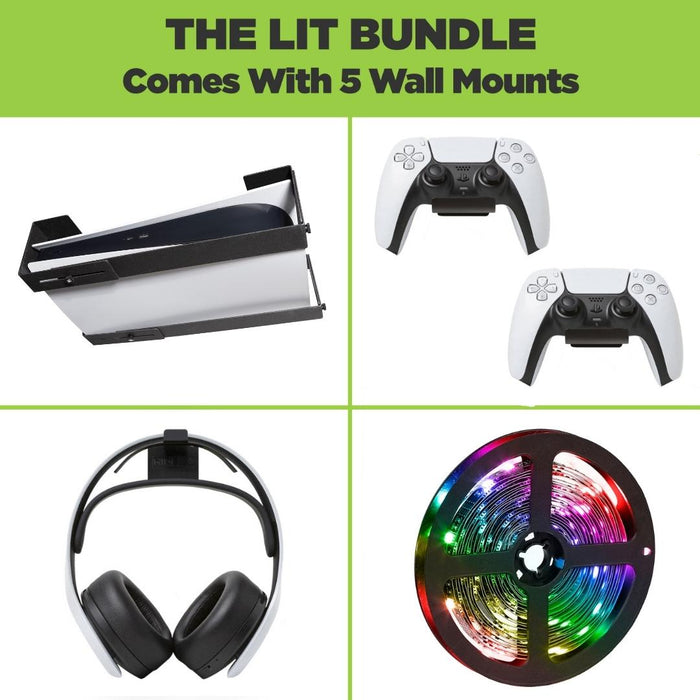 HIDEit Uni-LXW | Adjustable PS5 Under-Desk Mount - for just $48! 