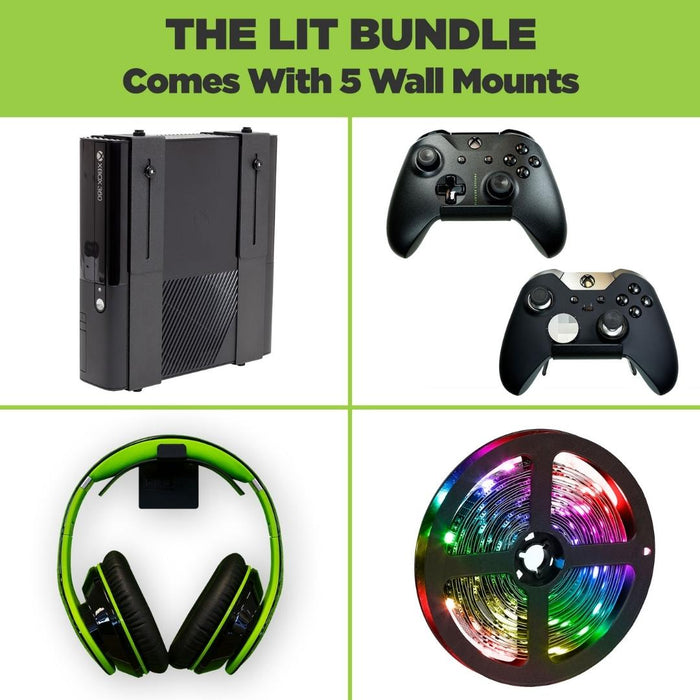 HIDEit Uni-MW | Adjustable Xbox 360 + Xbox One + Xbox One Slim Wall Mount - for just $35! 