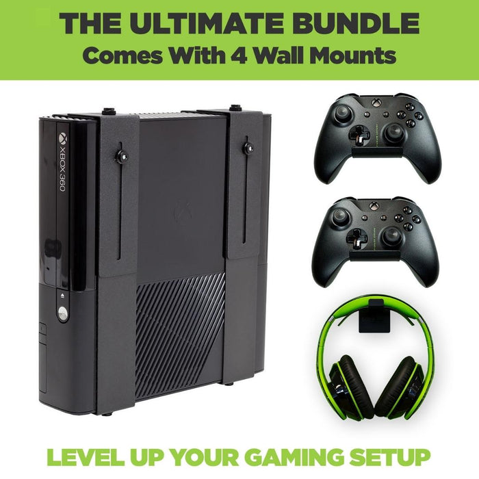 HIDEit Uni-MW | Adjustable Xbox 360 + Xbox One + Xbox One Slim Wall Mount - for just $35! 