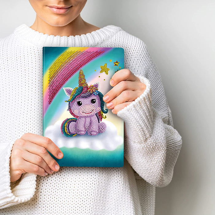 Unicorn Smile Crystal Art Notebook Kit Craft Buddy - for just $15.99! 