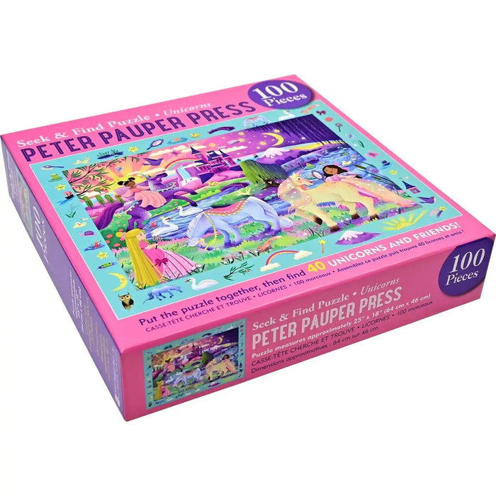 Unicorns 100 Piece Seek & Find Jigsaw Puzzle Peter Pauper - for just $19.99! 