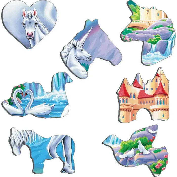 Unicorns Under the Rainbow 32 Piece Tray Jigsaw Puzzle Larsen - for just $11.99! 