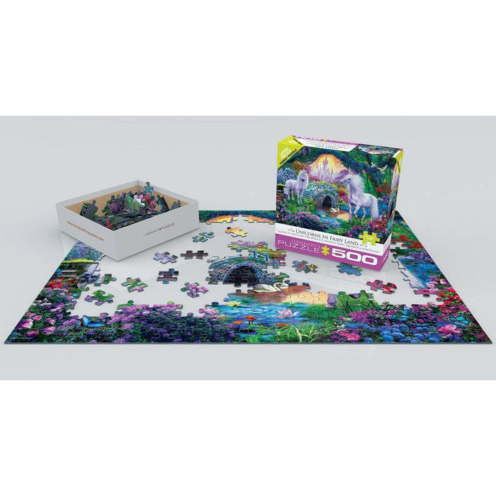 Unicorns in Fairyland 500 Piece Jigsaw Puzzle Eurographics - for just $17.99! 