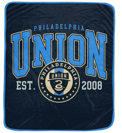 Philadelphia Union 50" x 60" Vintage Arch Block Blanket - for just $24.99! 