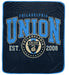 Philadelphia Union 50" x 60" Vintage Arch Block Blanket - for just $24.99! 