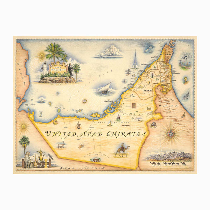 United Arab Emirates 1000 Piece Jigsaw Puzzle Xplorer Maps - for just $24.99! 