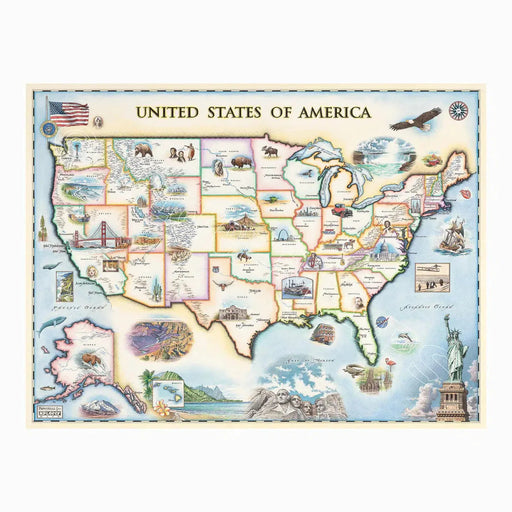 United States 1000 Piece Jigsaw Puzzle Xplorer Maps - for just $24.99! 