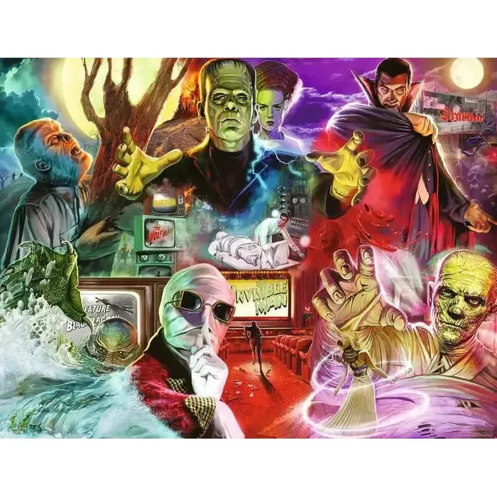 Universal Classic Movie Monsters 2000 Piece Jigsaw Puzzle Ravensburger - for just $44.99! 