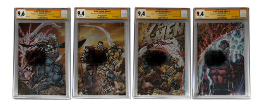 [TRIPLE SIGNED CGC YELLOW LABEL 4 PACK FOIL] X-Men 1991 #1 Facsimile Jim Lee | Claremont |  Williams Cover Var [Set #3] - for just $900! 