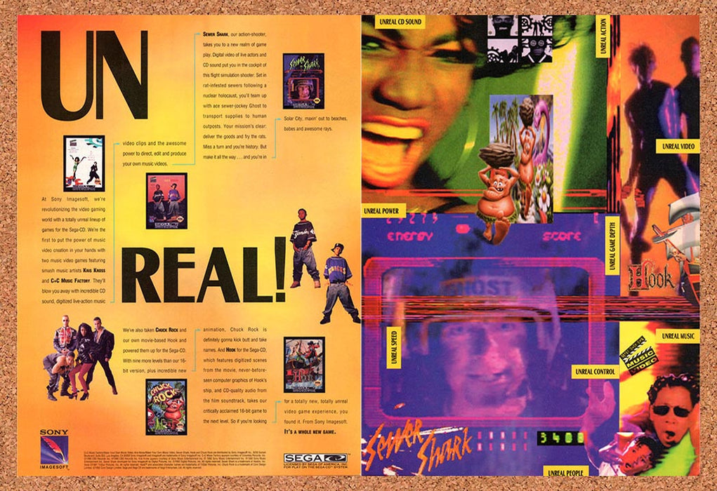 1993 Sony Imagesoft Sega CD Games Original Ad v1 - for just $21.49! 