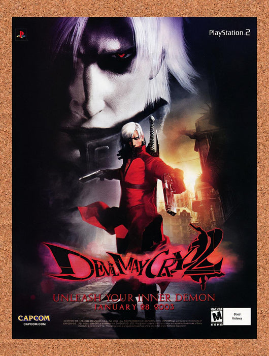 2004 Devil May Cry 2 PS2 Original Ad v3 - for just $17.99! 