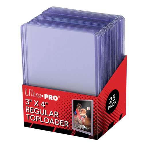 3" x 4" Clear Regular Toploaders (25ct) for Standard Size Cards - for just $3.99! 