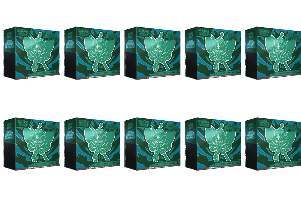 Scarlet & Violet: Twilight Masquerade - Elite Trainer Box Case - for just $339.95! 