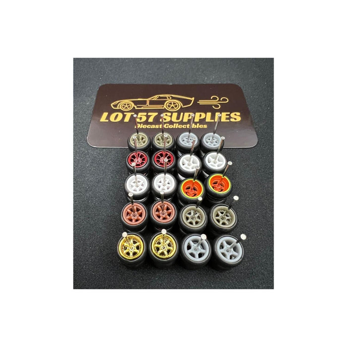 JDM Wheels 10 Sets Hot Wheels & Real Riders JDM Rubber Tires Wheels High Quality V2 1:64 - Just $42.99! Shop now at Retro Gaming of Denver