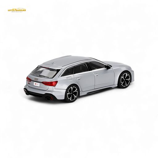 Mini-GT Audi RS 6 Avant Carbon Black Edition Florett Silver Limited Edition 1:64 - for just $17.99! 