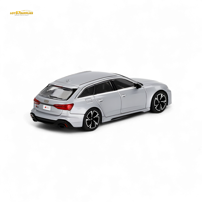 Mini-GT Audi RS 6 Avant Carbon Black Edition Florett Silver Limited Edition 1:64 - for just $17.99! 