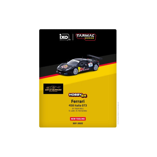 Tarmac Works Hobby64 Ferrari 458 Italia GT3 #39 GT TOUR 2011 Red Bull 1:64 - Premium Ferrari - Just $24.99! Shop now at Retro Gaming of Denver