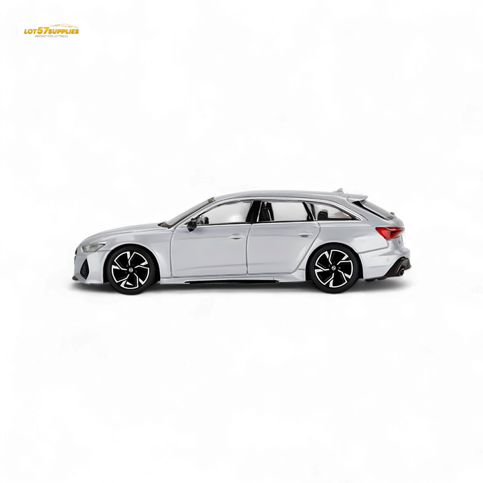 Mini-GT Audi RS 6 Avant Carbon Black Edition Florett Silver Limited Edition 1:64 - for just $17.99! 