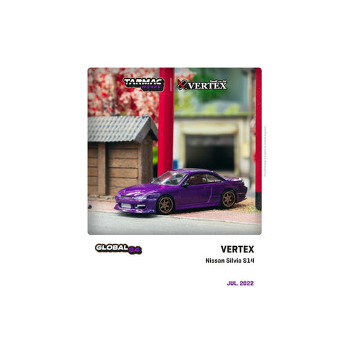 Tarmac Works Global64 VERTEX Silvia S14 Purple Metallic 1:64 - Premium Nissan - Just $19.99! Shop now at Retro Gaming of Denver
