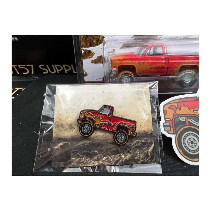 Auto World 1983 Chevrolet Silverado K10 4x4 Muddy LIFTED Squarebody 1:64 With Pin & Sticker V2 1:64 - Just $24.99! Shop now at Retro Gaming of Denver