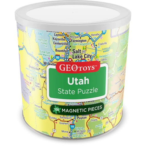 Utah State 100 Piece Magnetic Jigsaw Puzzle Geotoys - for just $11.99! 