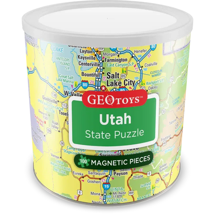 Utah State 100 Piece Magnetic Jigsaw Puzzle Geotoys - for just $11.99! 